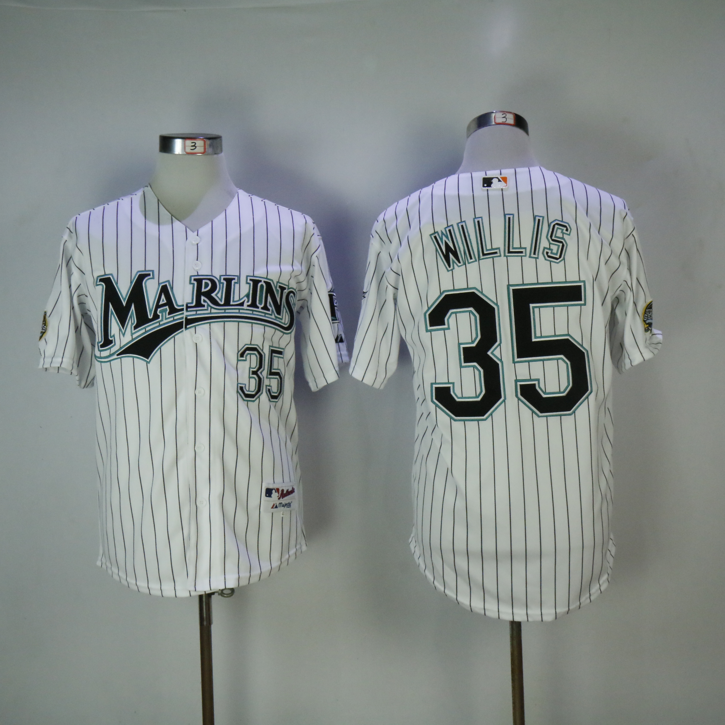 Men Miami Marlins #35 Willis White MLB Jerseys